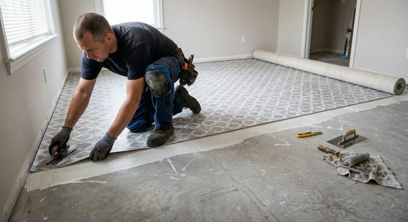 Sheet Linoleum Installation in Boerne, TX